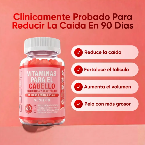 Gominolas de Biotina · Cabello, Piel y Uñas
