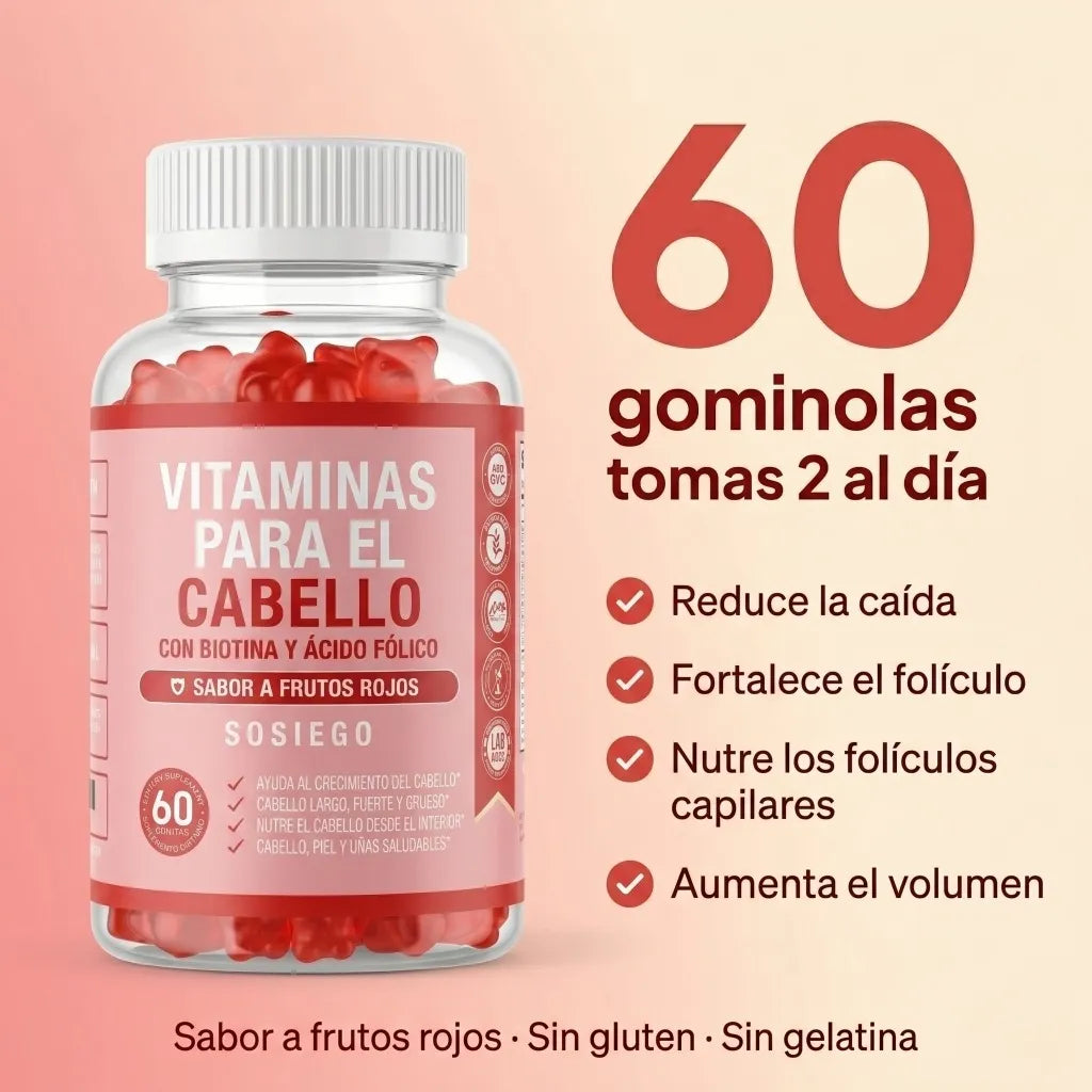 Cómo usar Gominolas de Biotina · Cabello, Piel y Uñas